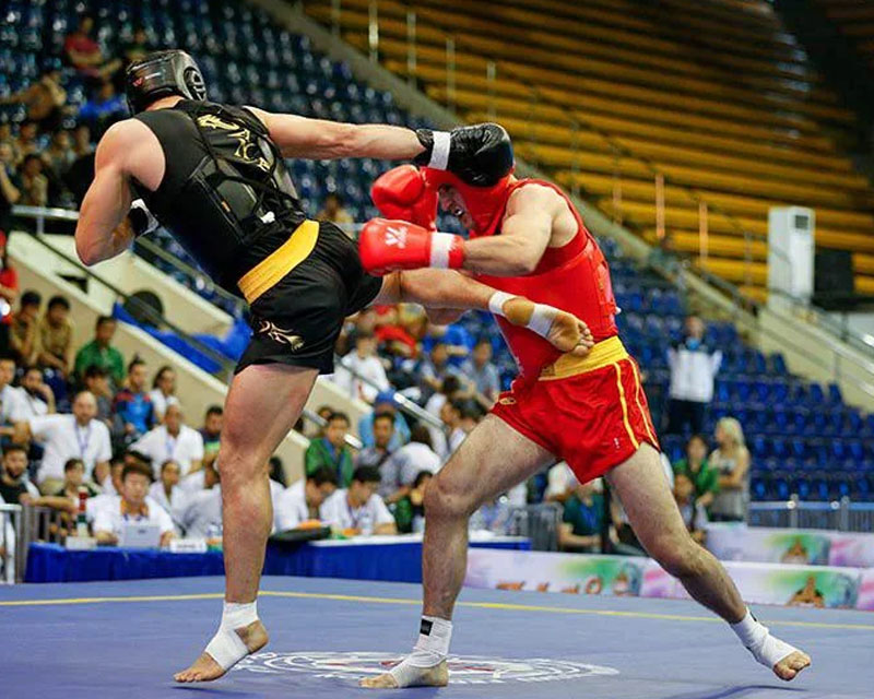 Sanda — combate no tatame